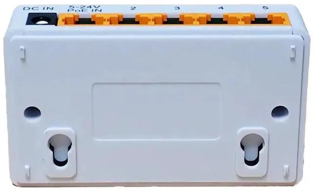 Alt view image 3 of 3 - 5 Port 100Mbps POE Extender Network Switch Repeater Support IEEE802.3af/At/Bt 100m for POE Switch NVR IPC
