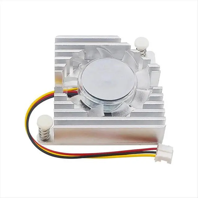 Alt view image 3 of 3 - Aluminum Heat Sink with Cooling Fan for R4 Cooling Decrease Temperature