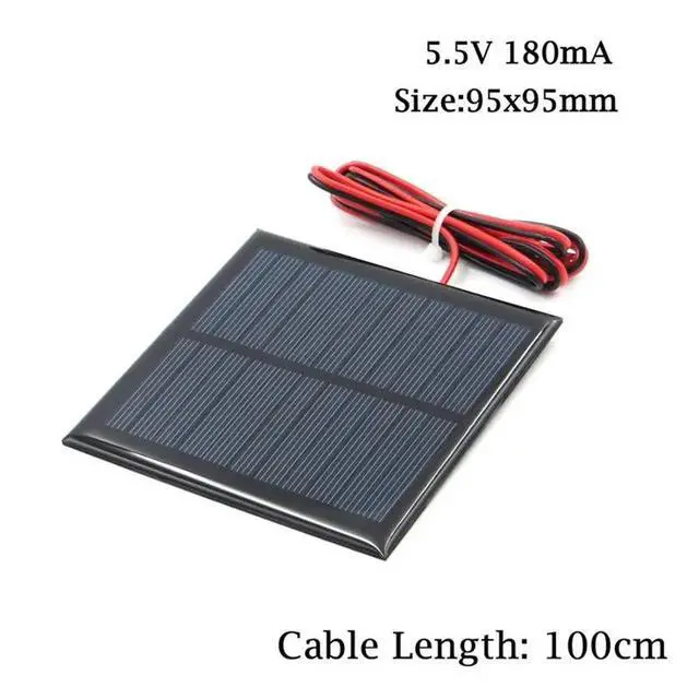 Alt view image 3 of 3 - IDUD DIY For Mobile Phones, Flashlights& Compatible 5.5V 1W Solar Cell Kit