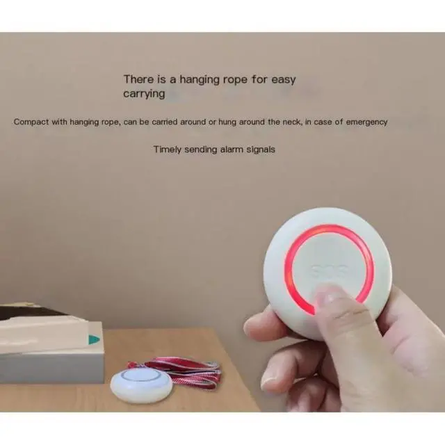 Alt view image 3 of 3 - Emergency SOS Button Tuya Smart Home Alarm System For Handicapped For Elderly Caregiver Pager Nurse Alert
