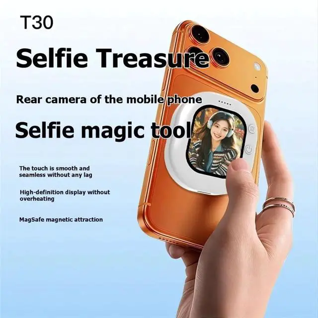 Main image of Mini Mobile Phone Rear Camera Selfie Video Camera Magnetic Phone Screen Projector for Vlog Live Selfie Screen