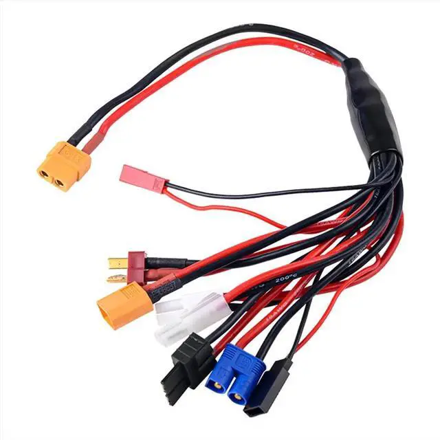 Alt view image 2 of 3 - Eight in One RC Lipo Charger Splitter Cable Adapter Connector Plug to JST T Plug EC3 Futabas Tamiyas