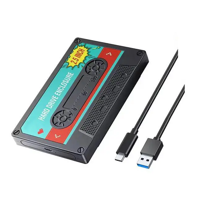 Alt view image 2 of 3 - 2.5'' Inch Hard Drive Enclosure USB C SATA III Classic SSD HDD External Case Storage Box Shockproof for PC Laptop Type C