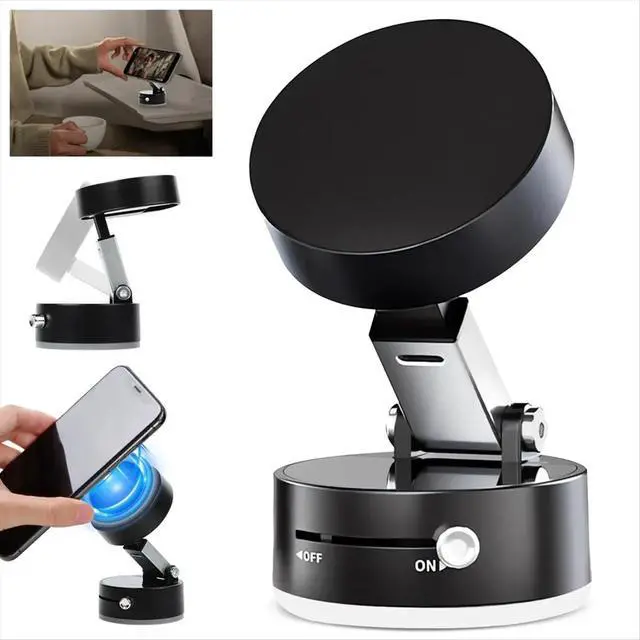 Alt view image 3 of 3 - Vacuum Magnetic Suction Phone Holder, Magnetic Multifunctional Holder, Foldable and Retractable Magnetic Phone Holder A