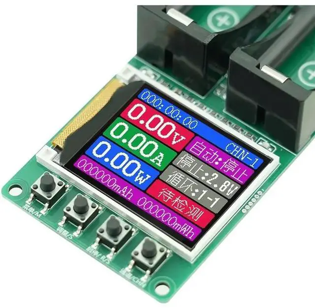 Alt view image 2 of 3 - Internal Resistance Tester DC 5V Lithium Capacity Tester Module Mah Mwh 2-Channel Digital Detector
