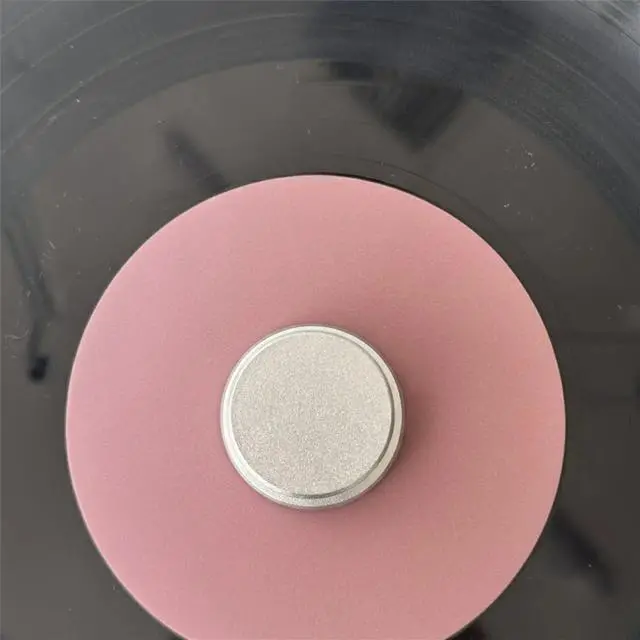 Alt view image 3 of 3 - Vinyl Record Turntables Player Accessories Center Adapter Aluminum Alloy Turntable Weight Clamp