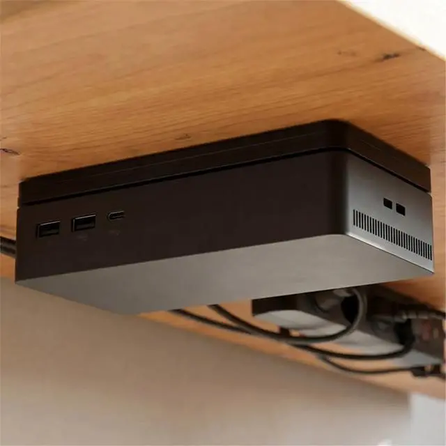 Alt view image 2 of 3 - Storage Bracket for DU22 Docking Station -Compatible Converter Bracket Acrylic Wall Mount Desk Base
