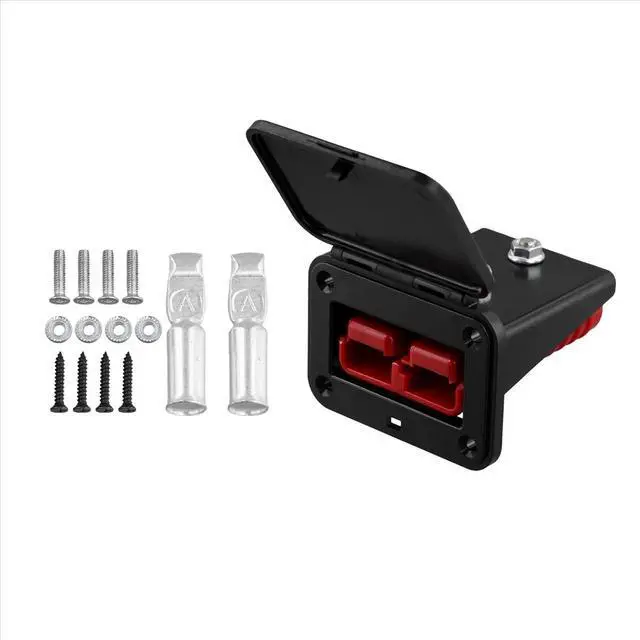 Alt view image 2 of 3 - Plug Holder for Plugs 175A Panel Base with Dust Cover High Current Connector Fixing Bracket