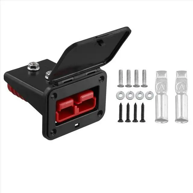 Alt view image 3 of 3 - Plug Holder for Plugs 175A Panel Base with Dust Cover High Current Connector Fixing Bracket