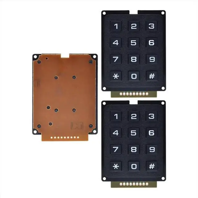 Alt view image 3 of 3 - 3 Pcs Keyboard Modules 12 Key 4x3 Matrixes Array Keyboard Lndustrial Keyboard with Industry Scanning