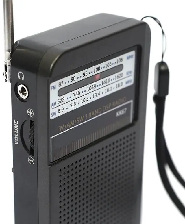 Main image of KK67 Handheld Radio Built-In Speaker Stereo Radio SW AM FM Mini Radio Outdoor Emergency Speaker Device-AAAE