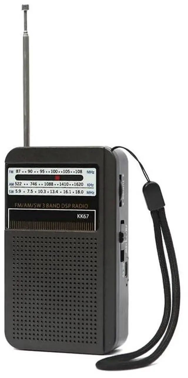 Alt view image 2 of 3 - KK67 Handheld Radio Built-In Speaker Stereo Radio SW AM FM Mini Radio Outdoor Emergency Speaker Device-AAAE