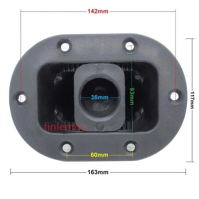 Alt view image 2 of 3 - 1PC DJ Speaker Mounting Flange Vertical Angle Adjusted Plastic For Tripod Stand Subwoofer Home Theater Professional Audio Mixer