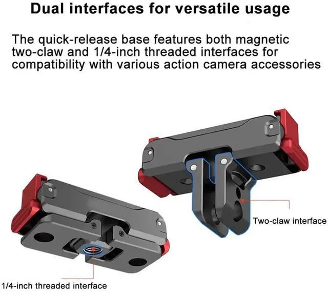 Main image of Camera Magnetic Quick Release Adapter Mount for Action 6, Action 6 Accessories, Fast Swap Tripod Connector