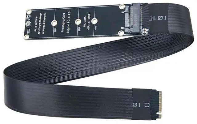 Main image of M.2 M-Key NVMe/NGFF Extension Cable PCIe 4.0 64Gbps Lossless Ultra-High-Speed Transmission for 2230/2242/2260/2280 SSD A