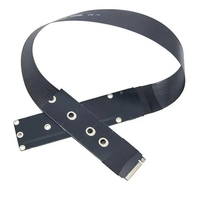 Alt view image 2 of 3 - M.2 M-Key NVMe/NGFF Extension Cable PCIe 4.0 64Gbps Lossless Ultra-High-Speed Transmission for 2230/2242/2260/2280 SSD A