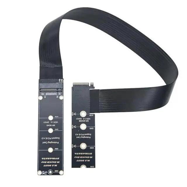 Alt view image 3 of 3 - M.2 M-Key NVMe/NGFF Extension Cable PCIe 4.0 64Gbps Lossless Ultra-High-Speed Transmission for 2230/2242/2260/2280 SSD A