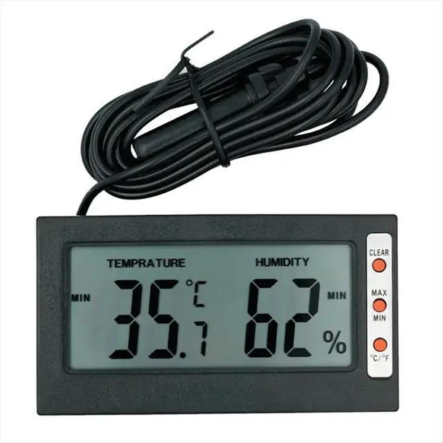 Alt view image 3 of 3 - LCD Digital Electronic Thermometer Hygrometer Tester Temperature Humidity Gauge Meter Sensor Indoor Detector