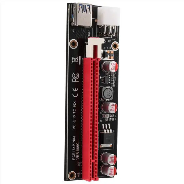 Alt view image 2 of 3 - Mini PCIe to PCI Express 16X Riser for Laptop External Graphics Card BTC Miner MPCIe to PCI-E Slot Mining Card
