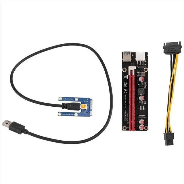 Alt view image 3 of 3 - Mini PCIe to PCI Express 16X Riser for Laptop External Graphics Card BTC Miner MPCIe to PCI-E Slot Mining Card