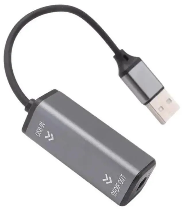 Alt view image 2 of 3 - USB To Optical Audio Converter For Soundbar- 24Bit/96KHZ SPDIF Adapter For Connecting Laptop