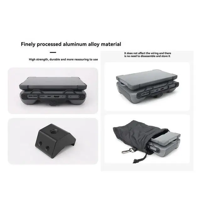 Alt view image 3 of 3 - Aluminum Alloy Hook Extension Base For Mavic 4 Pro Remote Control With 1/4 Screw Adapter For RC PRO 2 Transmitter