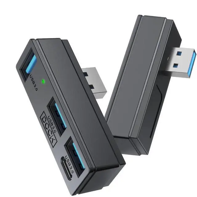 Alt view image 3 of 3 - 4 In1 USB 3.0 Hub 5Gbps Ultra-Fast HUB for /Steam Machine/PC/Laptop Keyboard Mouse U Disk Extension
