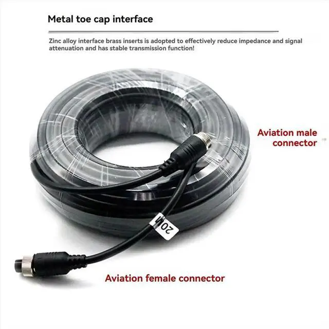 Main image of 4Pin Aviation Cable Camera Extension Wire for CCTV Camera System Mobile Car Surveillance DVR 10M
