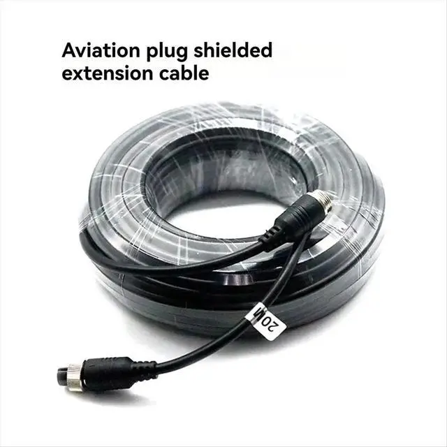 Alt view image 3 of 3 - 4Pin Aviation Cable Camera Extension Wire for CCTV Camera System Mobile Car Surveillance DVR 10M