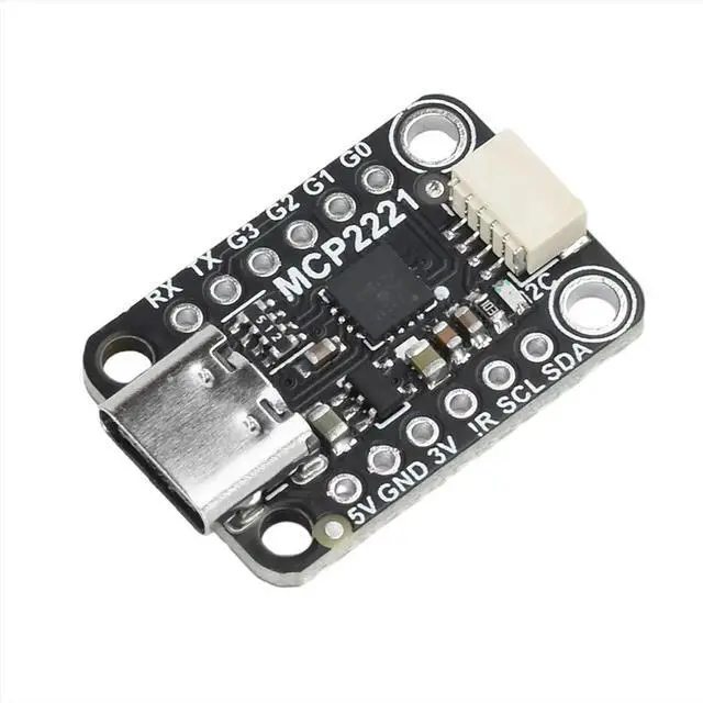 Alt view image 3 of 3 - MCP2221A USB to GPIO ADC/ Adapter Module TYPE-C Interface Signal Processing Board for OLED Display Sensor PWM Driver