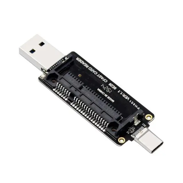 Alt view image 3 of 3 - USB 2.0 Type-C to CFAST Card Reader High-Speed CFAST to Type-C USB2.0 OTG Adapter Memory Card Reader