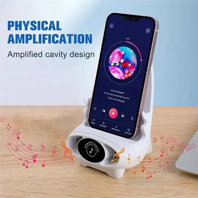 Alt view image 3 of 3 - Mini Chair ,3 In 1 With Speaker Function Phone Stand Holder