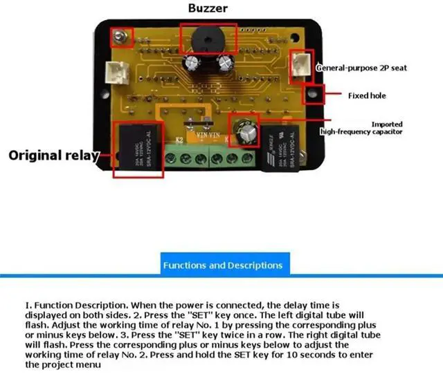Main image of Microcomputer Digital Display Intelligent Timer ZFX-W1015 Adjustable Thermostat Temperature Controller 110-220V