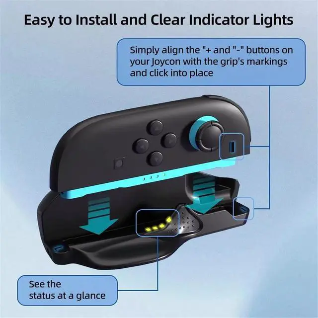 Alt view image 3 of 3 - For Switch 2 Gaming Mouse Grip - Ergonomic Controller Accessory to Reduce Fatigue During Extended Gameplay