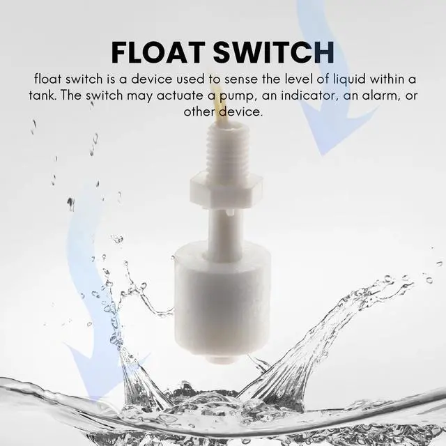 Alt view image 3 of 3 - 5 Pieces ZP4510 Liquid Water Level Sensor Vertical Float Switches