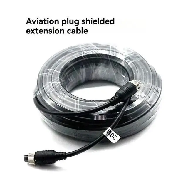 Alt view image 3 of 3 - 4Pin Aviation Cable Camera Extension Wire For CCTV Camera System Mobile Car Surveillance DVR 10M