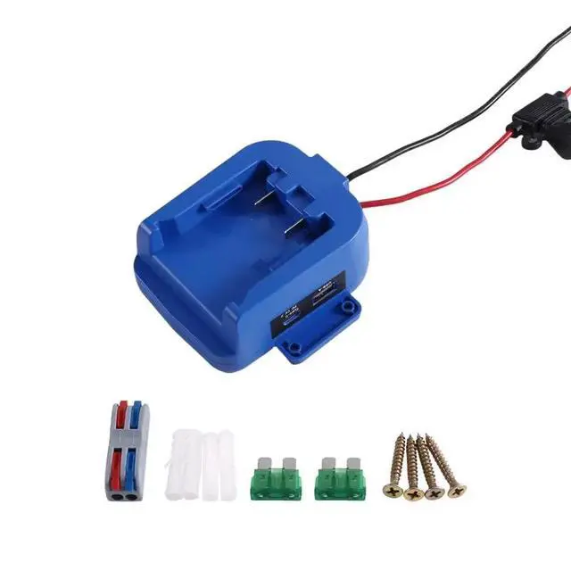 Alt view image 2 of 3 - Power Wheel Adapter Dock Adapter With 40Amp Fuse USB Type-C Power Supply Wheel For DIY RC For Kobalt
