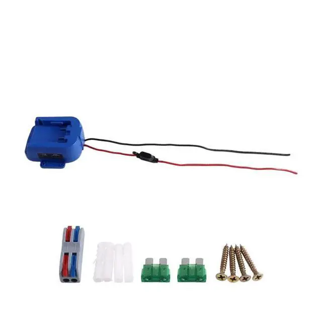 Alt view image 3 of 3 - Power Wheel Adapter Dock Adapter With 40Amp Fuse USB Type-C Power Supply Wheel For DIY RC For Kobalt