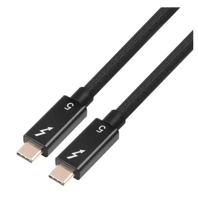 Alt view image 2 of 3 - 1M Thunder 5 Cable Soft TPE 120Gbps Type-C USB4 V2 Coaxial Cable USB-C to C 240W 16K Transmission Data Cable
