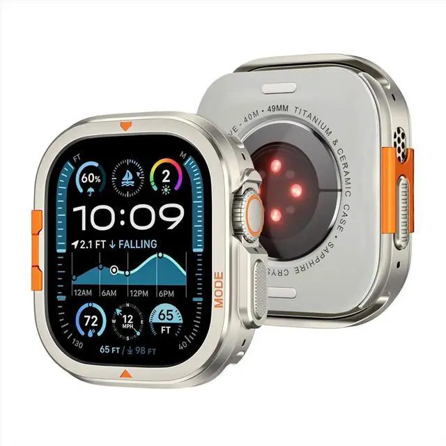 Alt view image 2 of 3 - Metal Case for Watch Ultra 2 49mm Protector Case Turn Bumper Cover with Back Shell for Ultra 2/Ultra A
