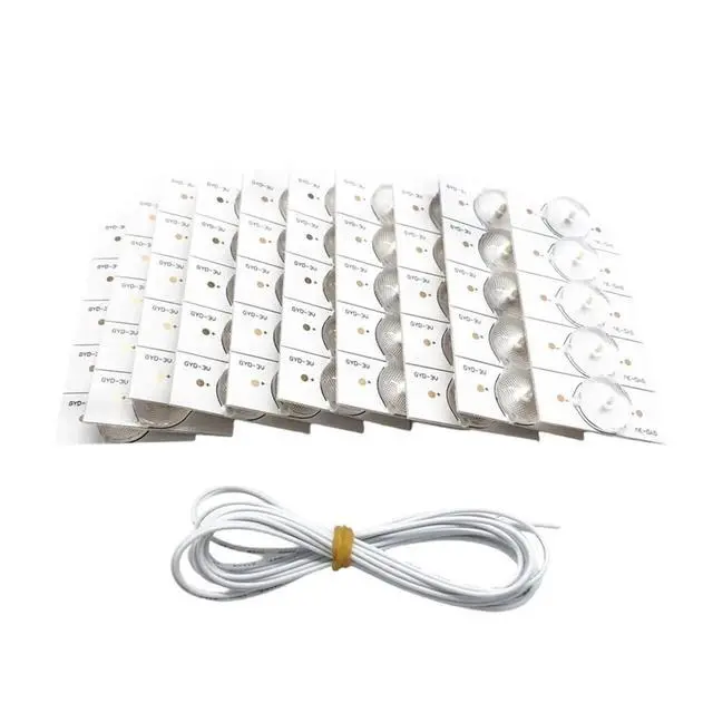Alt view image 2 of 3 - 3V 50/100Pcs LED Lamp Beads with Optical Lens Filter for 32-65In TV Backlight Repair TV Backlight Strips B