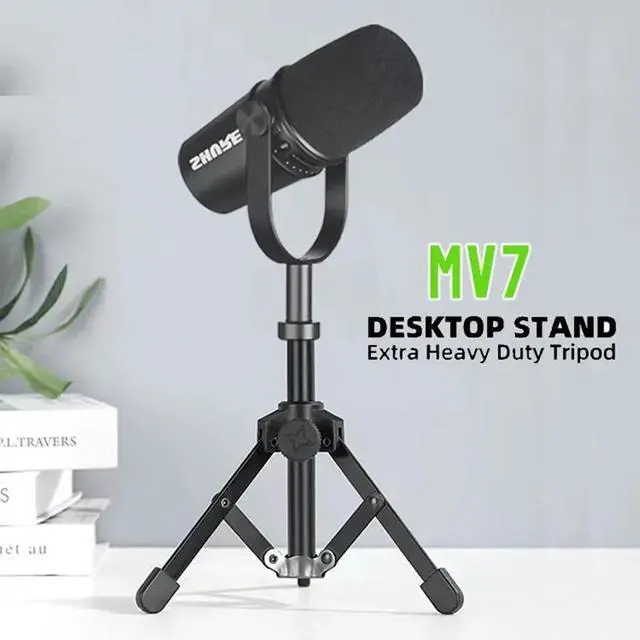 Main image of 1PC Microphone Stand Metal Tripod Bracket For MV7 MV7X Professional Condenser Microphone Home Karaoke Studio Recording