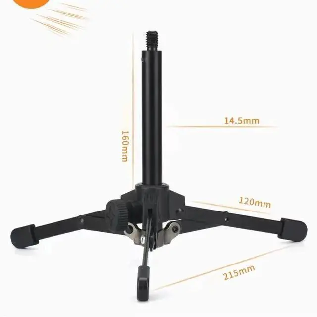 Alt view image 2 of 3 - 1PC Microphone Stand Metal Tripod Bracket For MV7 MV7X Professional Condenser Microphone Home Karaoke Studio Recording