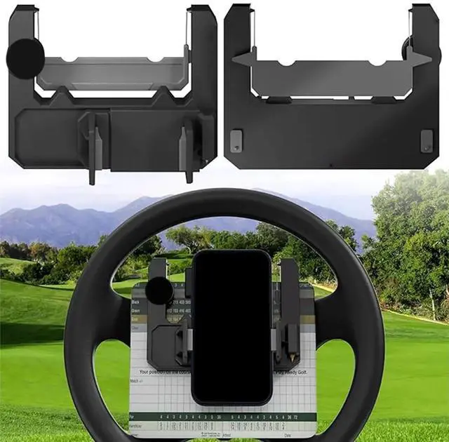 Main image of Universal Golf Cart Part Phone Holder /Golf Cart Steering Wheel Phone Stand for Golf Cart