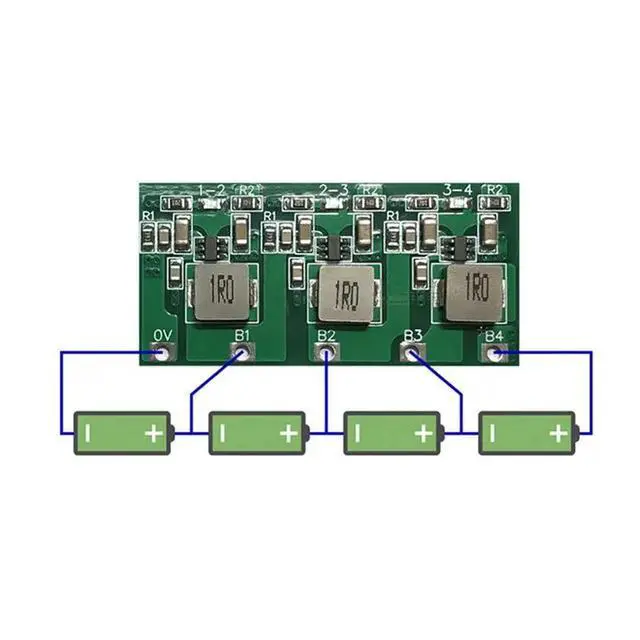 Alt view image 3 of 3 - 4X 4S 1300MA Active Equalizer Balancer Lithium Lifepo4 Protection Board BMS Board Energy Transfer Boar
