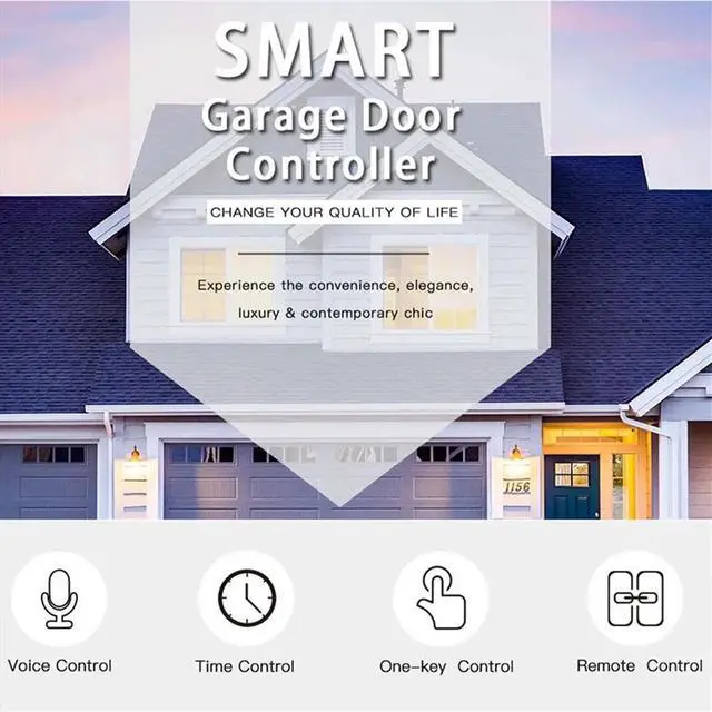 Main image of Tuya Garage Door Controller Smart Door Switcher Work with Home Smart Life Tuya APP Control