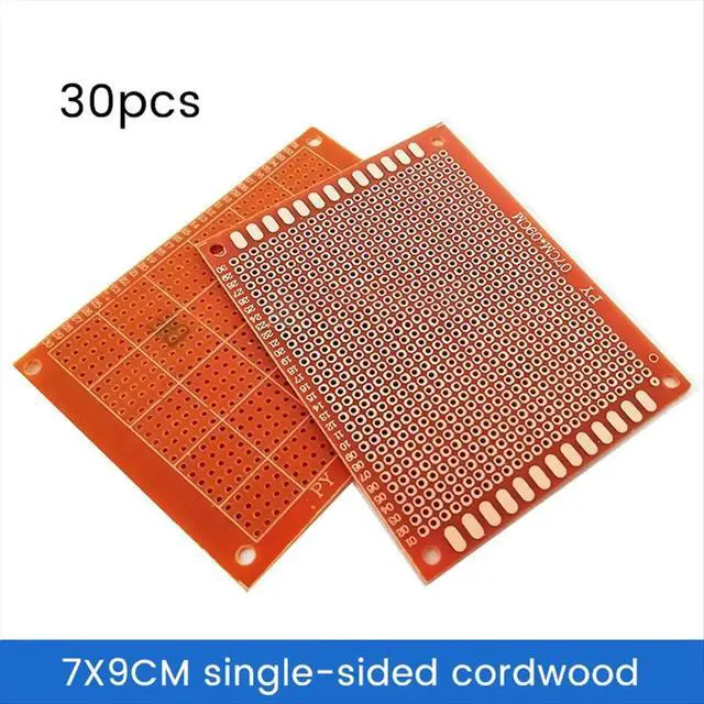 Alt view image 3 of 3 - 30PCS Prototype PCB Universal Board 7x9cm Single-Sided Circuirt Board DIY Electronic Kit