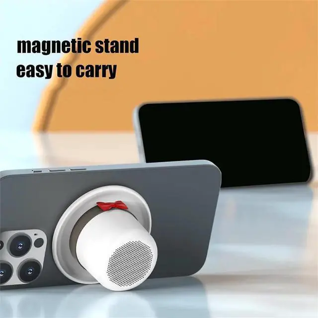 Main image of Small Speaker Top Hat Shape Music Player - Magnetic Personal Speaker with Phone Stand for Home Study Room Car
