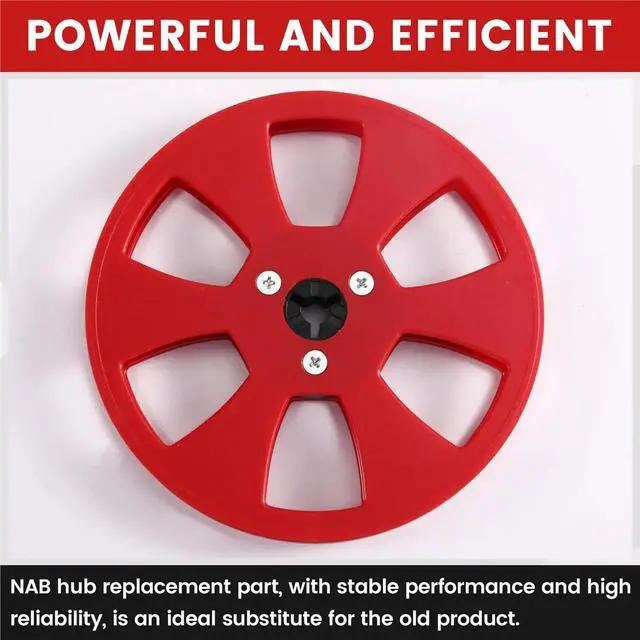 Alt view image 2 of 3 - 5inch 6-Hole Empty Tape Reel for 1/4 Inch Open Reel Tape Recorder -Hub Replacement with Gasket A