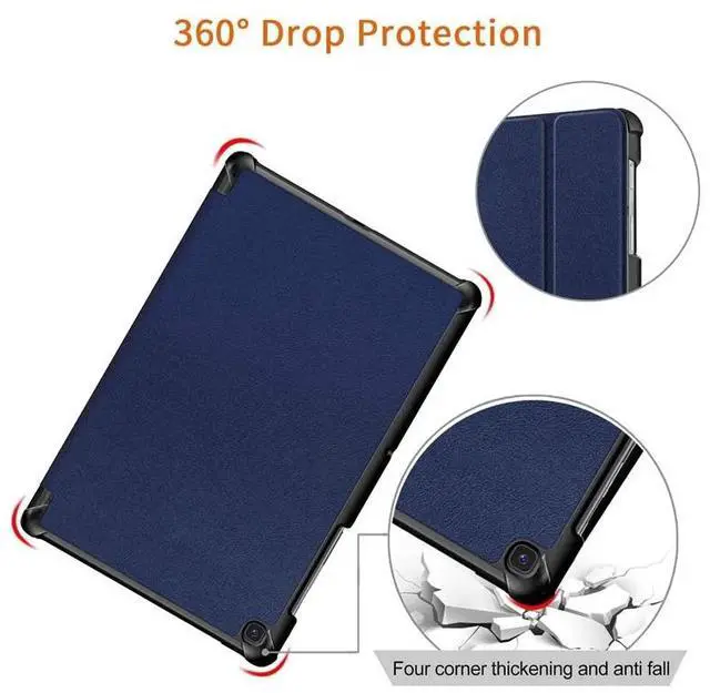 Main image of Tablet Case for Galaxy Tab S5E 10.5in 2019 SM-T720/T725,Slim Tri-Fold Smart Cover with Auto Sleep/Wake,Dark Blue